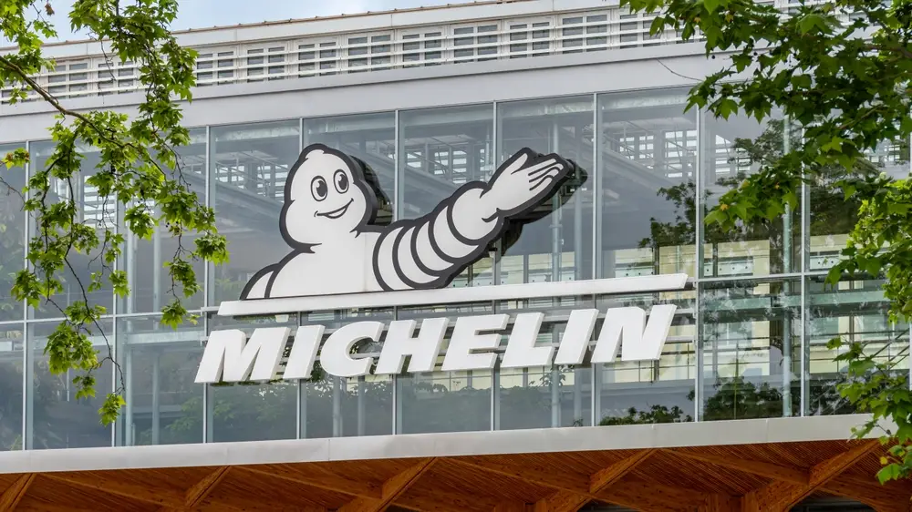 façade du siège de Michelin, à Clermont-Ferrand.