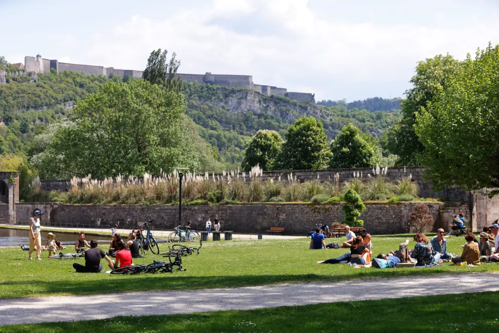 Jardin public à Besançon