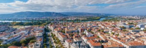 vue aérienne de la ville de Valence