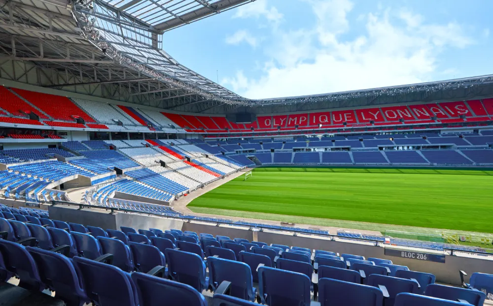 Le Groupama stadium où évolue l’Olympique Lyonnais.