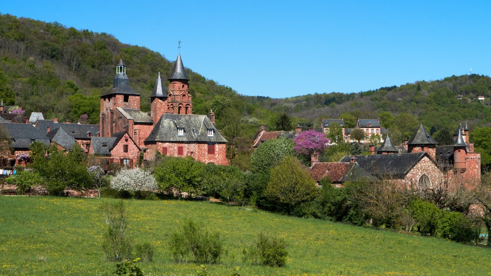 vue de Collonges-la-Rouge en Corrèze.