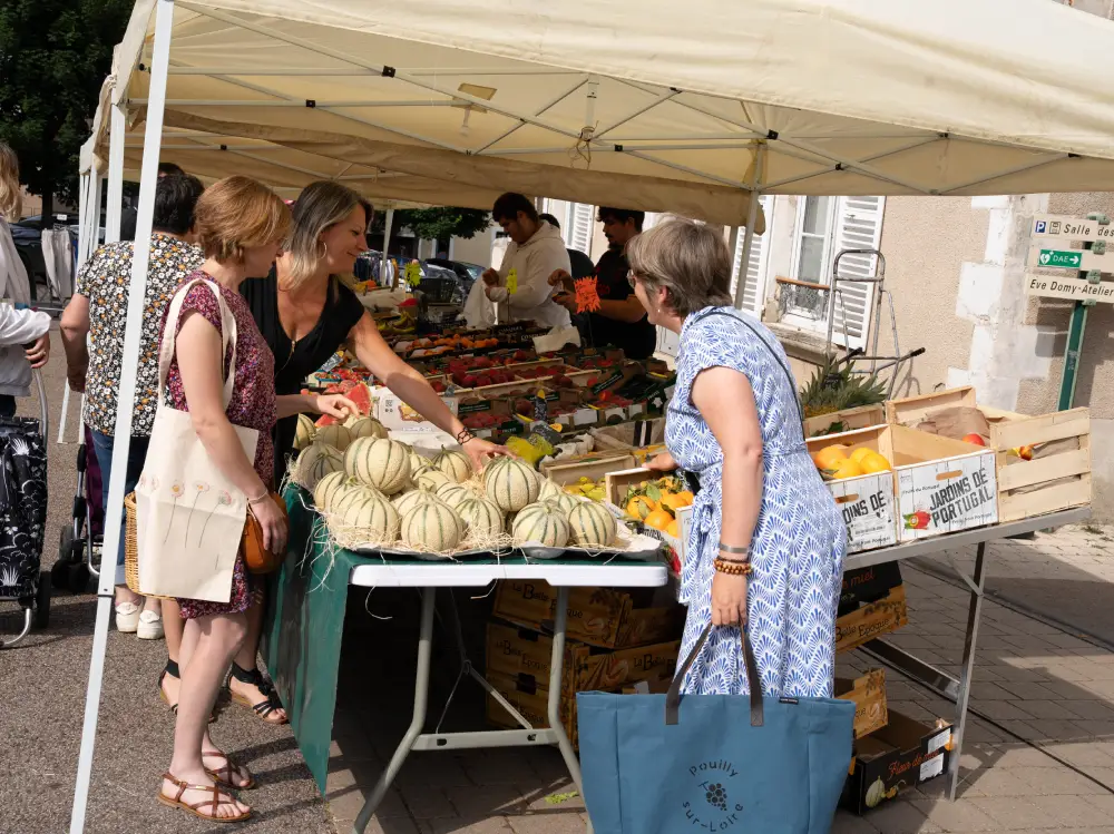 Le marché de Cosne-Cours-sur-Loire