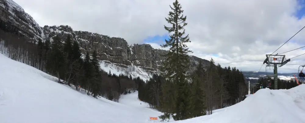 La station de ski de Métabief, dans le Doubs.