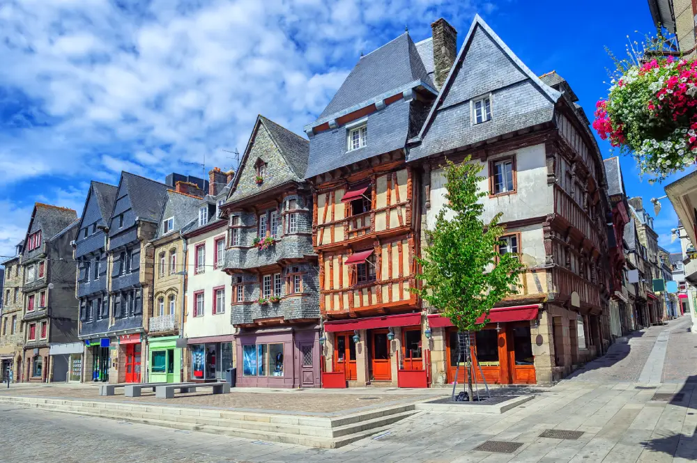 Maisons à pans de bois à Lannion.